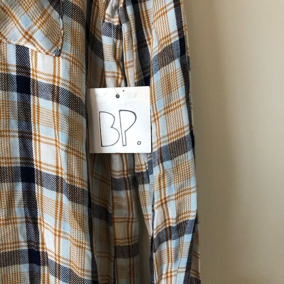 Nwt-bp Ivory Alex Plaid Shirt (Size:Small) - Picture 5 of 5
